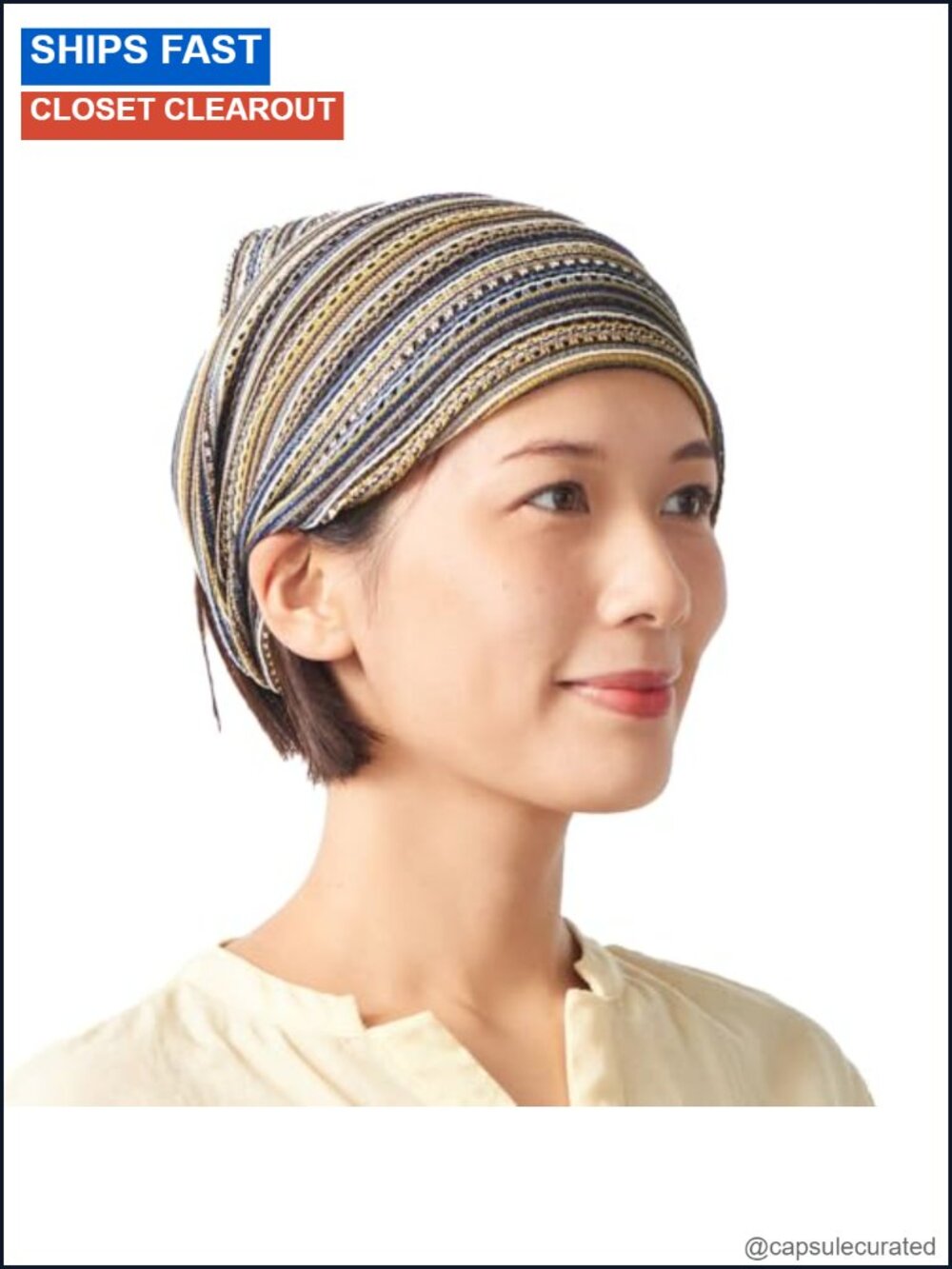Wide Mesh Knit Crochet Headband Bandana Hair Wrap for Women Men One Size
